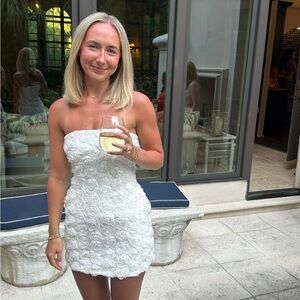 Rosaline Mini Dress in White